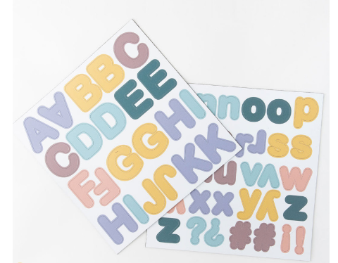 Lettres magnétiques - pastel - 125 magnets – Chez Les Canailles