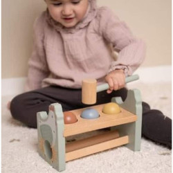 Banc a marteler en bois - Little Farm : chezlescanailles