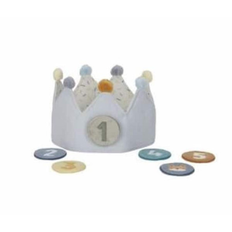 Couronne d'anniversaire chiffres - Bleu : chezlescanailles