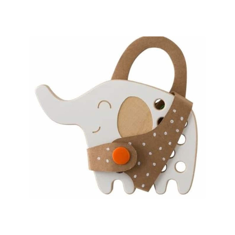 Animaux a lacer - petit elephant : chezlescanailles Animaux a lacer - petit elephant : chezlescanailles