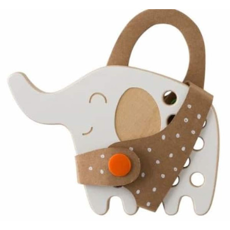 Animaux a lacer - petit elephant : chezlescanailles