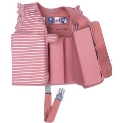 Gilet sauvetage - Pink stripe - 1/2 ans : chezlescanailles