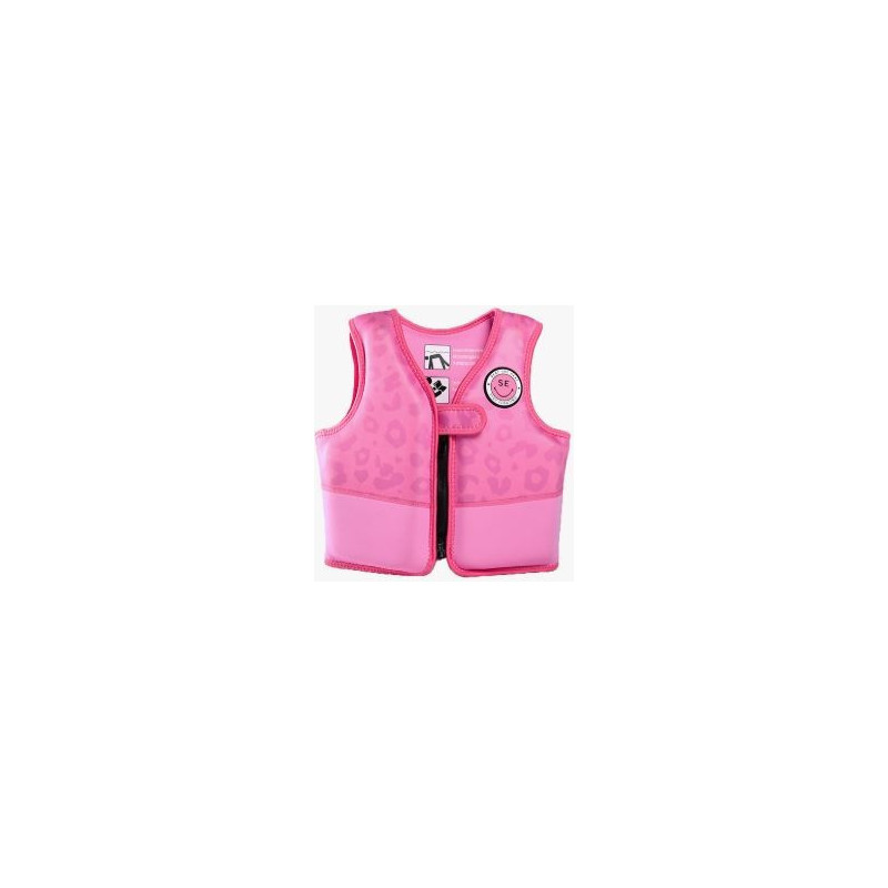 Gilet de sauvetage - Leopard rose - 4/6 ans : chezlescanailles