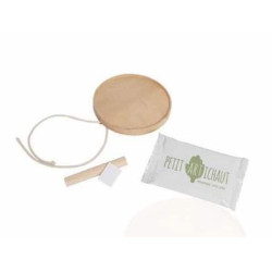 Medaillon empreinte bois : chezlescanailles