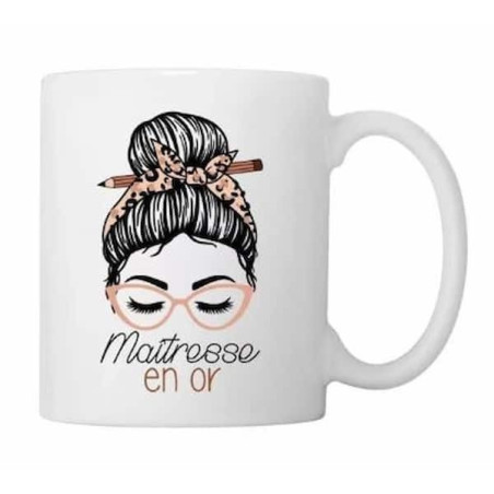 Mug Maitresse en Or : chezlescanailles