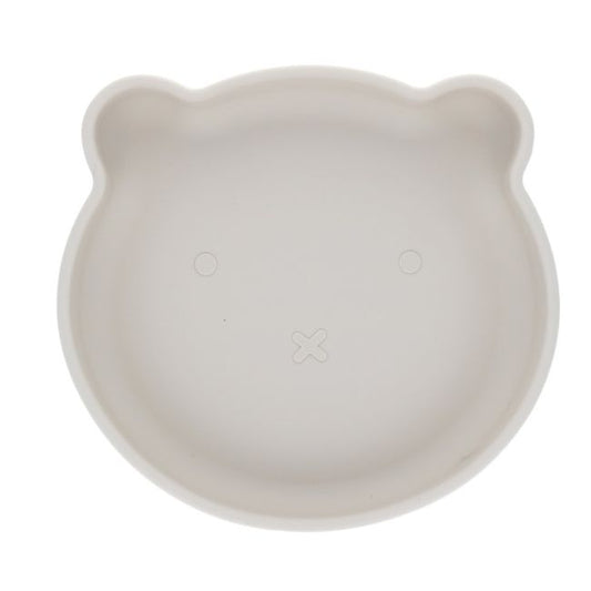 Assiette ours silicone sable