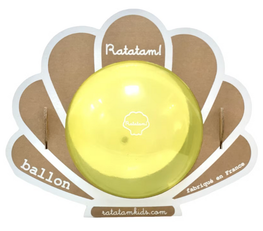 Ballon coquillage 20 cm jaune