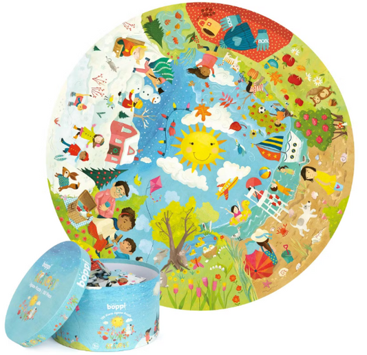 boppi Puzzle rond 150 pièces - Saisons